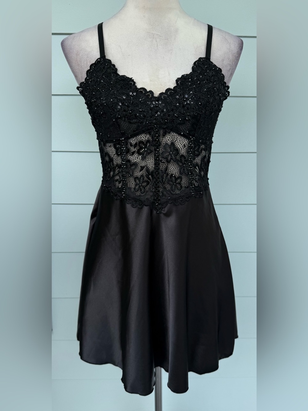 Black Slip Dress Dance Costume